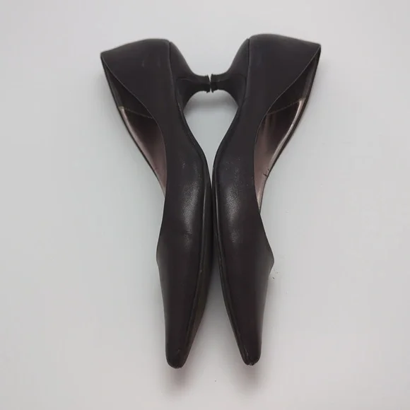 Steve Madden Black Kitten Heel Shoes, sz 7.5 Women's - Picture 5 of 9